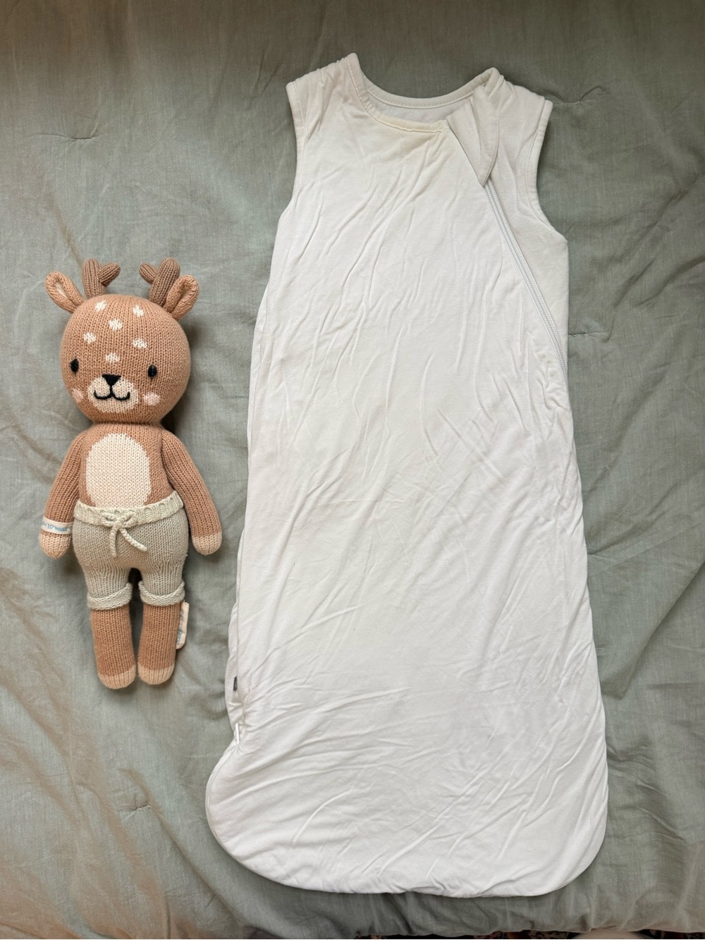 Kyte Baby Sleep Sack White 1.0 TOG size Small